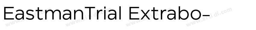EastmanTrial Extrabo字体转换